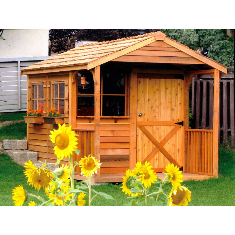 cedarshed clubhouse 8 ft. w x 12 ft. d solid and